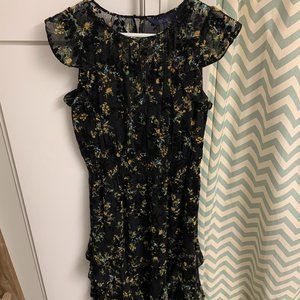 Rachel Roy Black Floral Maxi Sheath
